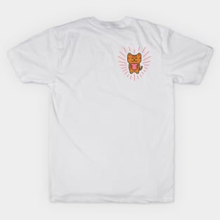 Cute Ginger Tabby Love Cat T-Shirt